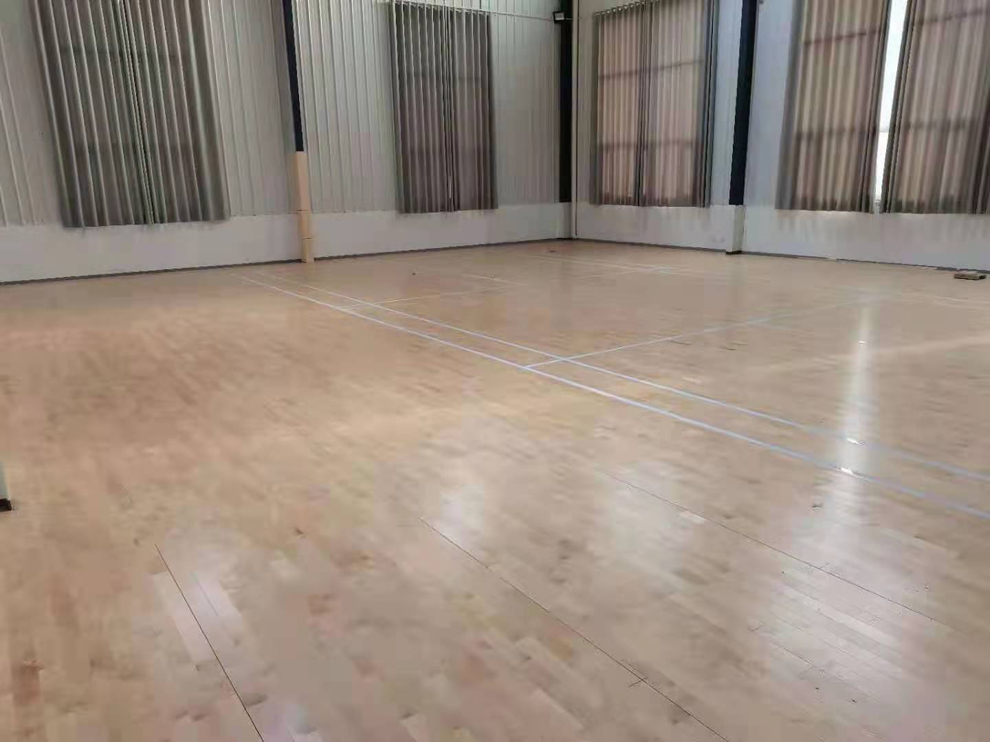 温州舞台运动木地板安装